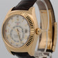 2016 Rolex Sky-Dweller 326138 42mm Silver Arabic 18K Yellow Gold Box Papers