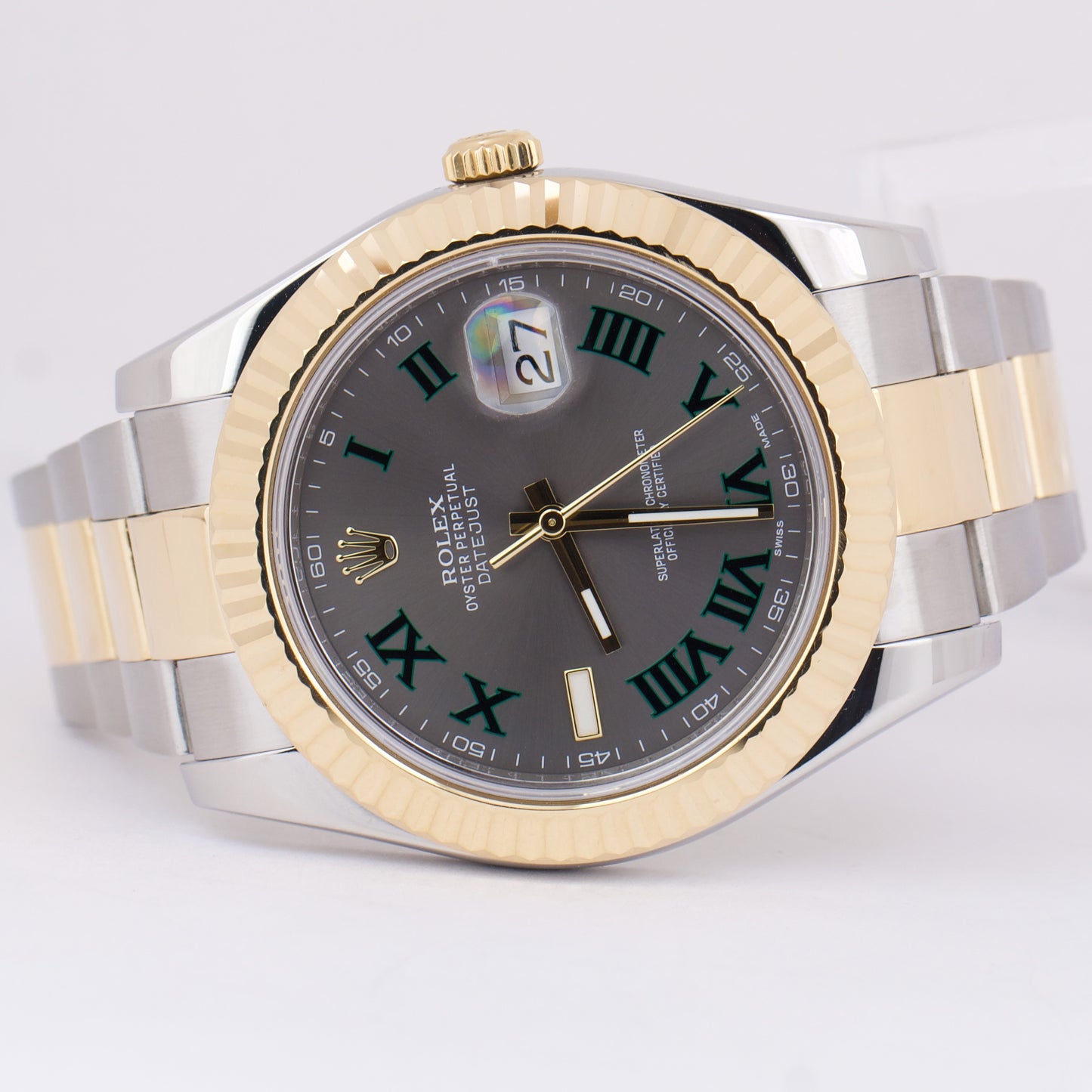 MINT Rolex Datejust II PAPERS Two-Tone 18K Gold Steel WIMBLEDON 41mm 116333 B+P