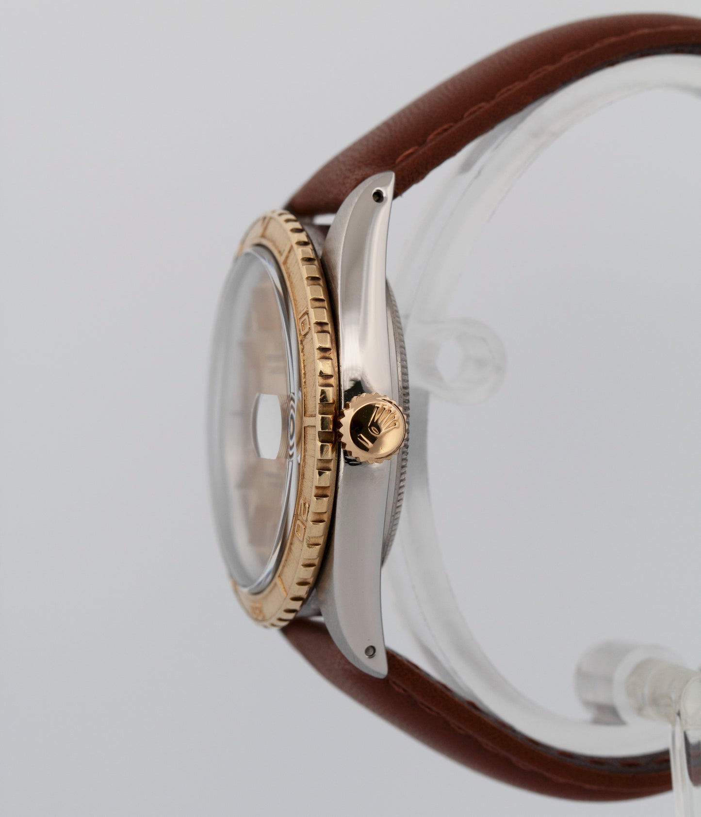 1984 PAPERS Rolex DateJust 36mm Champagne Turn-O-Graph Steel Yellow Gold 16253