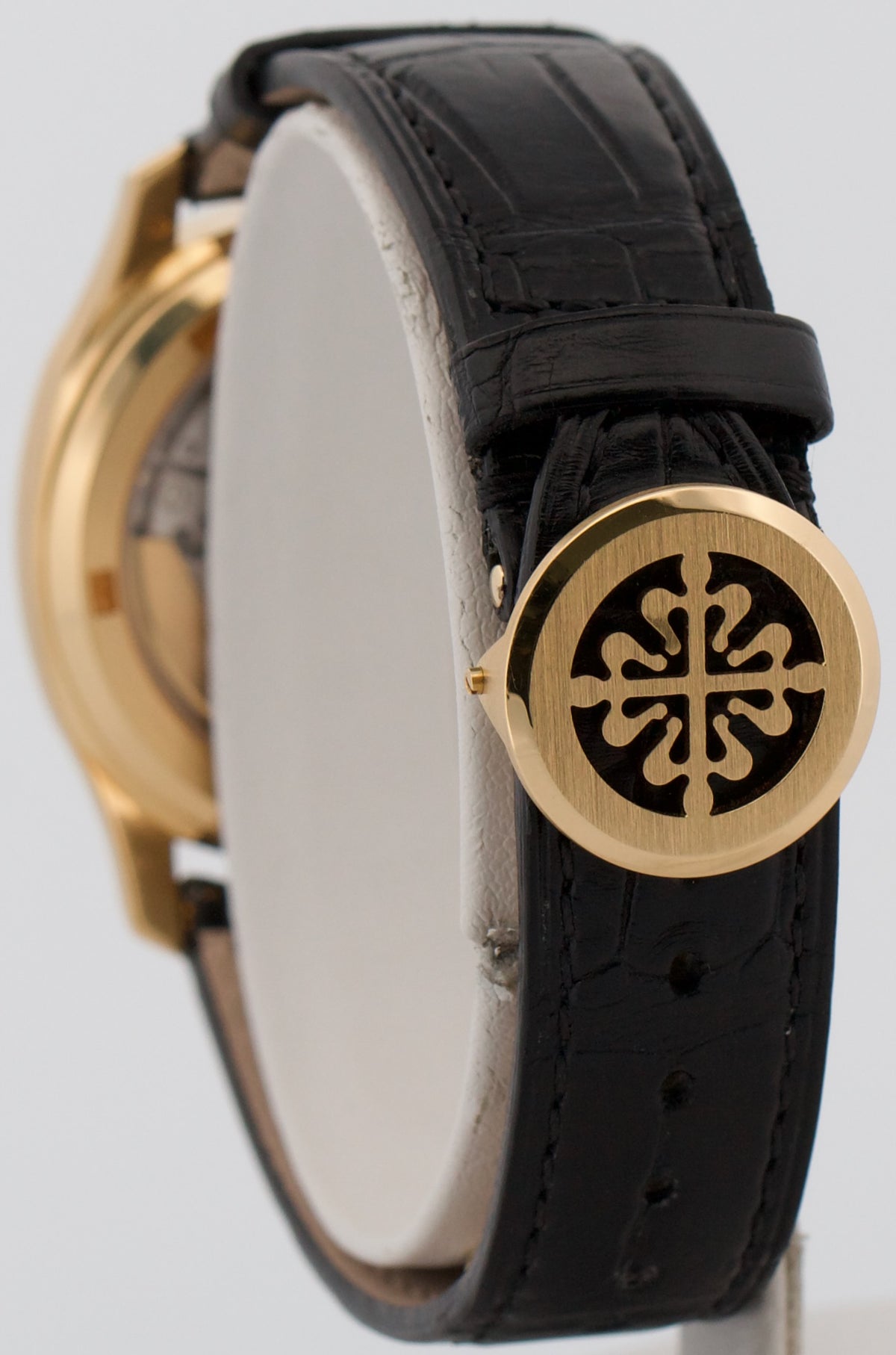 Patek Philippe Aquanaut 5060SJ 36mm Black 18K Yellow Gold Automatic Watch