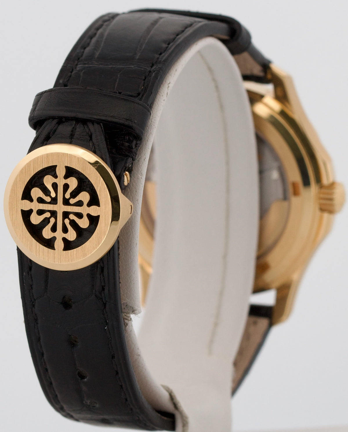 Patek Philippe Aquanaut 5060SJ 36mm Black 18K Yellow Gold Automatic Watch