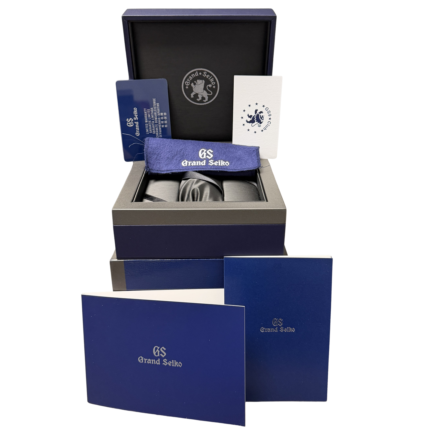 July 2025 Grand Seiko Heritage SBGA375G Blue 40mm Spring Drive Watch Box Papers