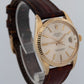 VINTAGE Rolex Oyster Perpetual Date 34mm Silver 14K Gold Fluted Watch 1503
