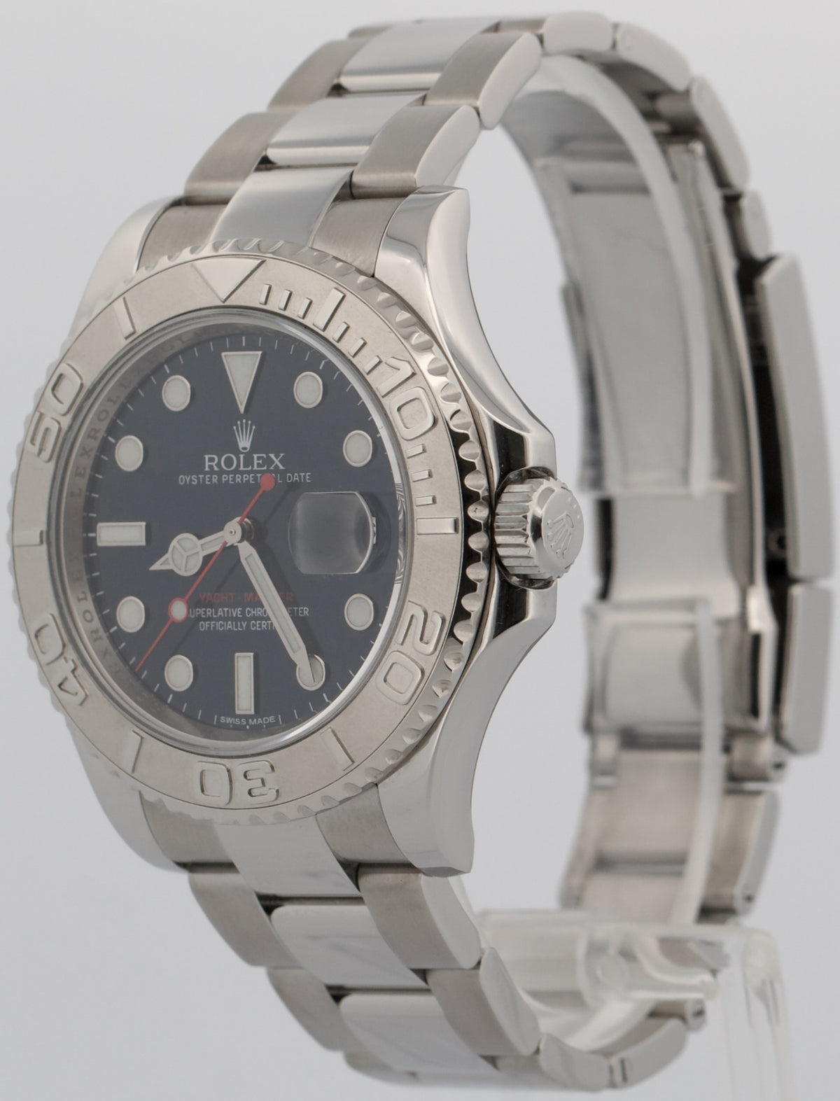 Rolex Yacht-Master 116622 Blue Platinum Stainless Steel Oyster 40mm Watch Box