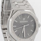 PAPERS Audemars Piguet Royal Oak Gray RHODIUM Stainless 41mm 15500ST Watch BOX