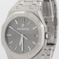 PAPERS Audemars Piguet Royal Oak Gray RHODIUM Stainless 41mm 15500ST Watch BOX