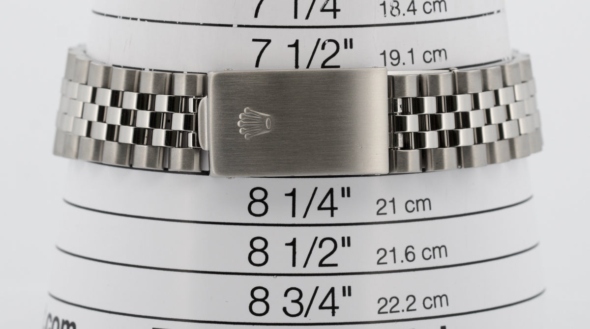 2001 Rolex DateJust 16220 Silver 36mm Stainless Engine-Turned Jubilee Box Papers