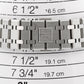 PAPERS Audemars Piguet Royal Oak Gray RHODIUM Stainless 41mm 15500ST Watch BOX