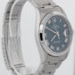 Rolex DateJust 36mm BLUE Roman Stainless Steel NO-HOLES Automatic Watch 16200