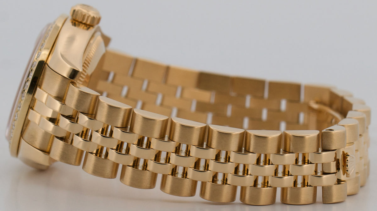2022 RSC Rolex DateJust 179178 Champagne Diamond 18K Jubilee 26mm Box Papers