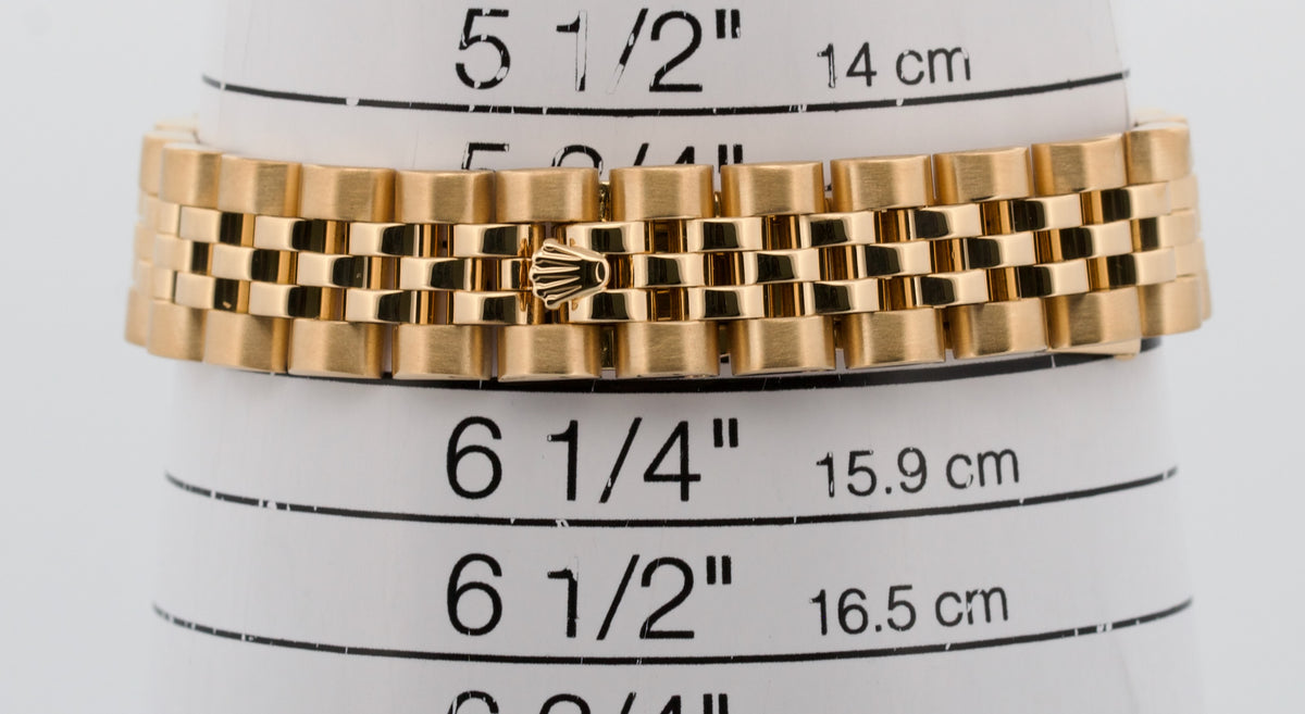 2022 RSC Rolex DateJust 179178 Champagne Diamond 18K Jubilee 26mm Box Papers