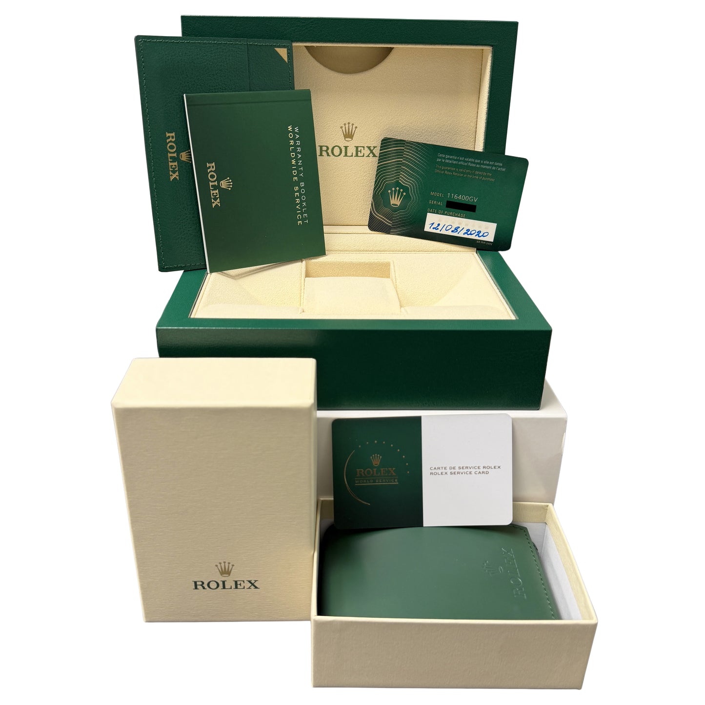 RSC + 2020 Rolex Milgauss 116400GV Z-Blue Green Steel 40mm Watch Box Papers
