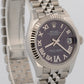 New 2026 Rolex Datejust 278274 Aubergine Purple Diamond Steel 31mm Box Papers