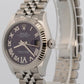 New 2026 Rolex Datejust 278274 Aubergine Purple Diamond Steel 31mm Box Papers