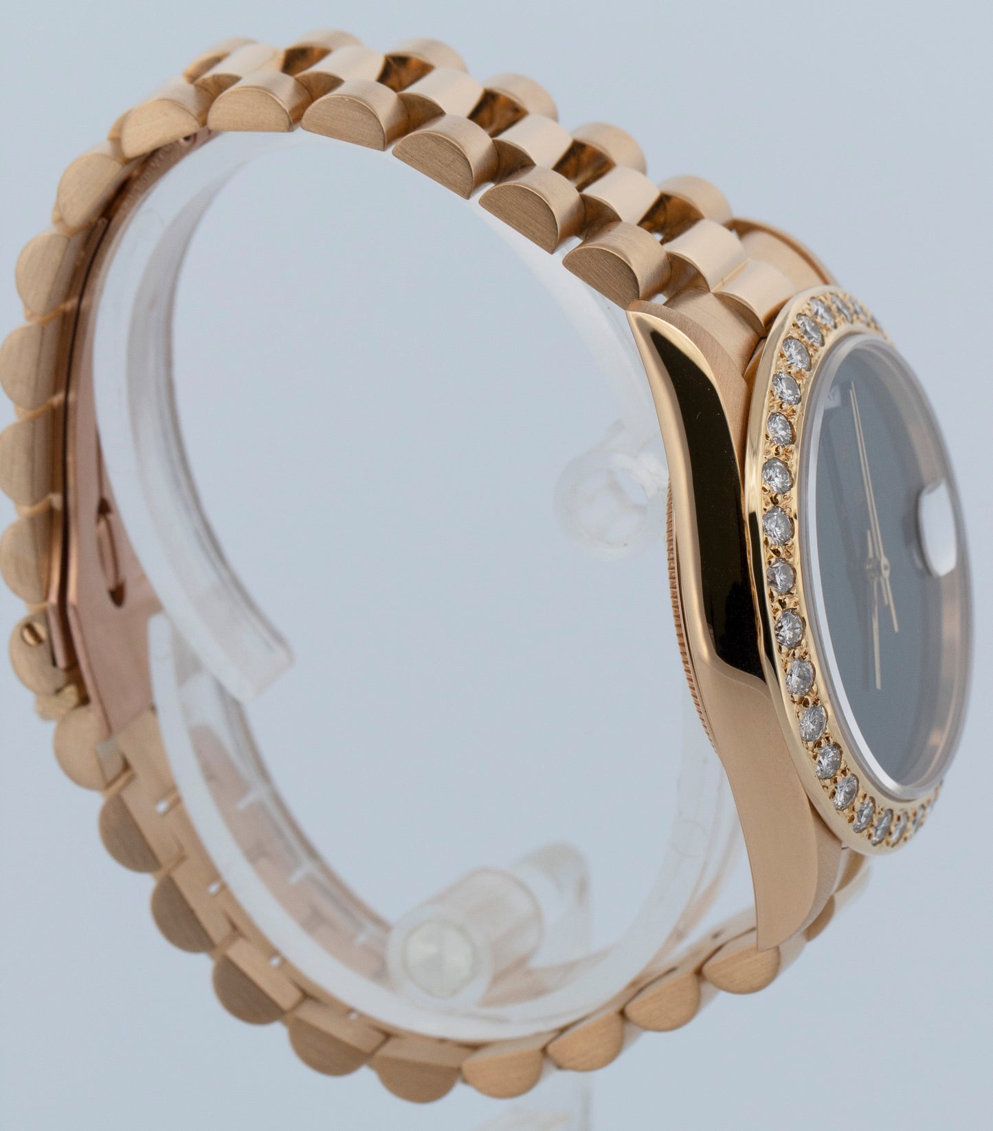 Rolex Day-Date President 36mm ONYX DIAMOND 18K Yellow Gold 18238 BOX