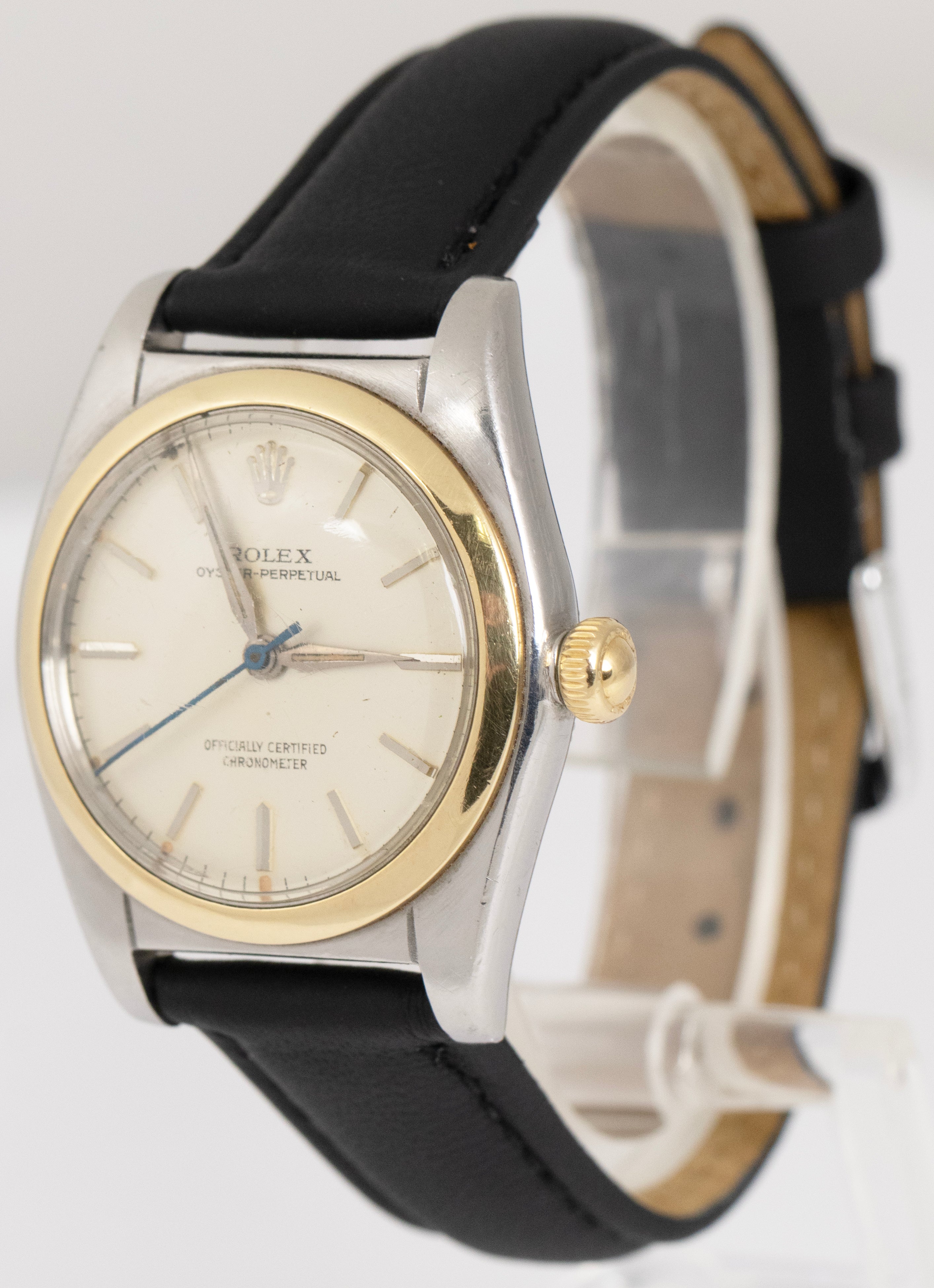 Vintage Rolex Oyster Perpetual Steel Gold Bubbleback 5010 White