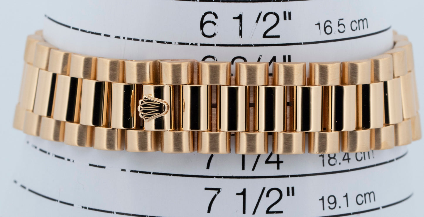 Rolex Day-Date President 36mm ONYX DIAMOND 18K Yellow Gold 18238 BOX