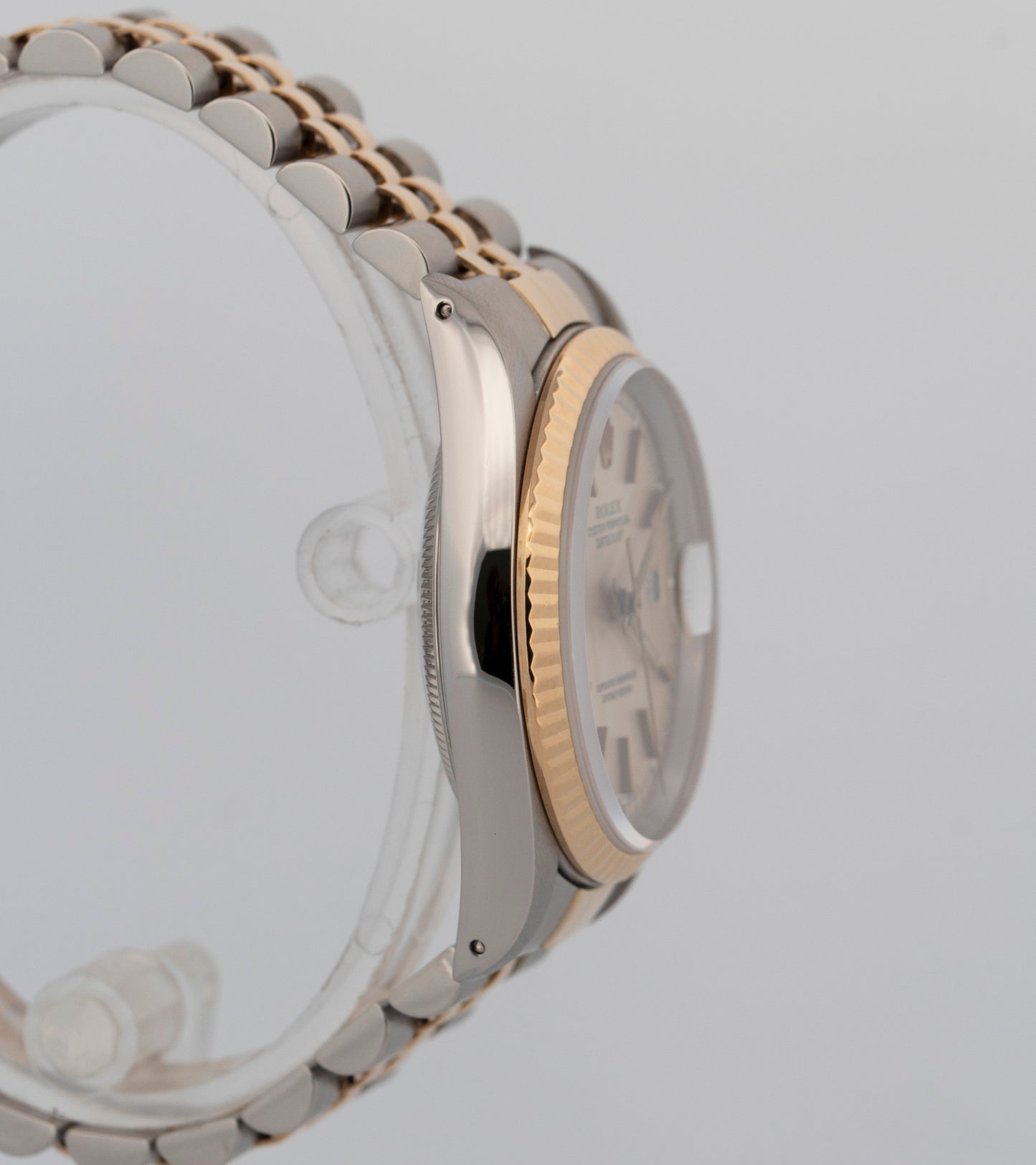 PAPERS Rolex DateJust SILVER Two-Tone Yellow Gold Steel 36mm 16233 Watch BOX