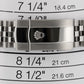 Rolex Datejust 41 126334 Black Diamond 18K Gold Steel Jubilee 41mm Watch