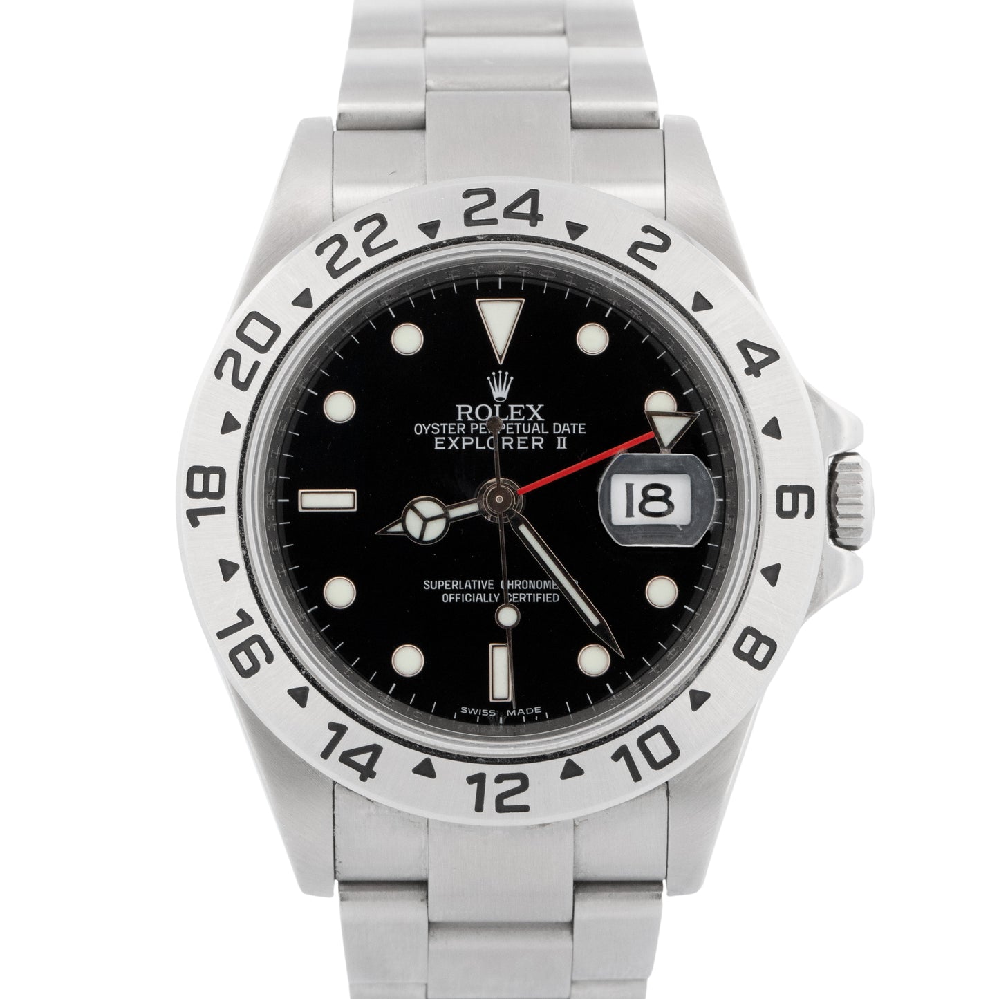 2013 PAPERS Rolex Explorer II 40mm 3186 BLACK REHAUT Steel 16570 Watch BOX