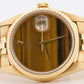 Unpolished Rolex DateJust 16238 36mm Tiger Eye 18K Yellow Gold Jubilee Watch