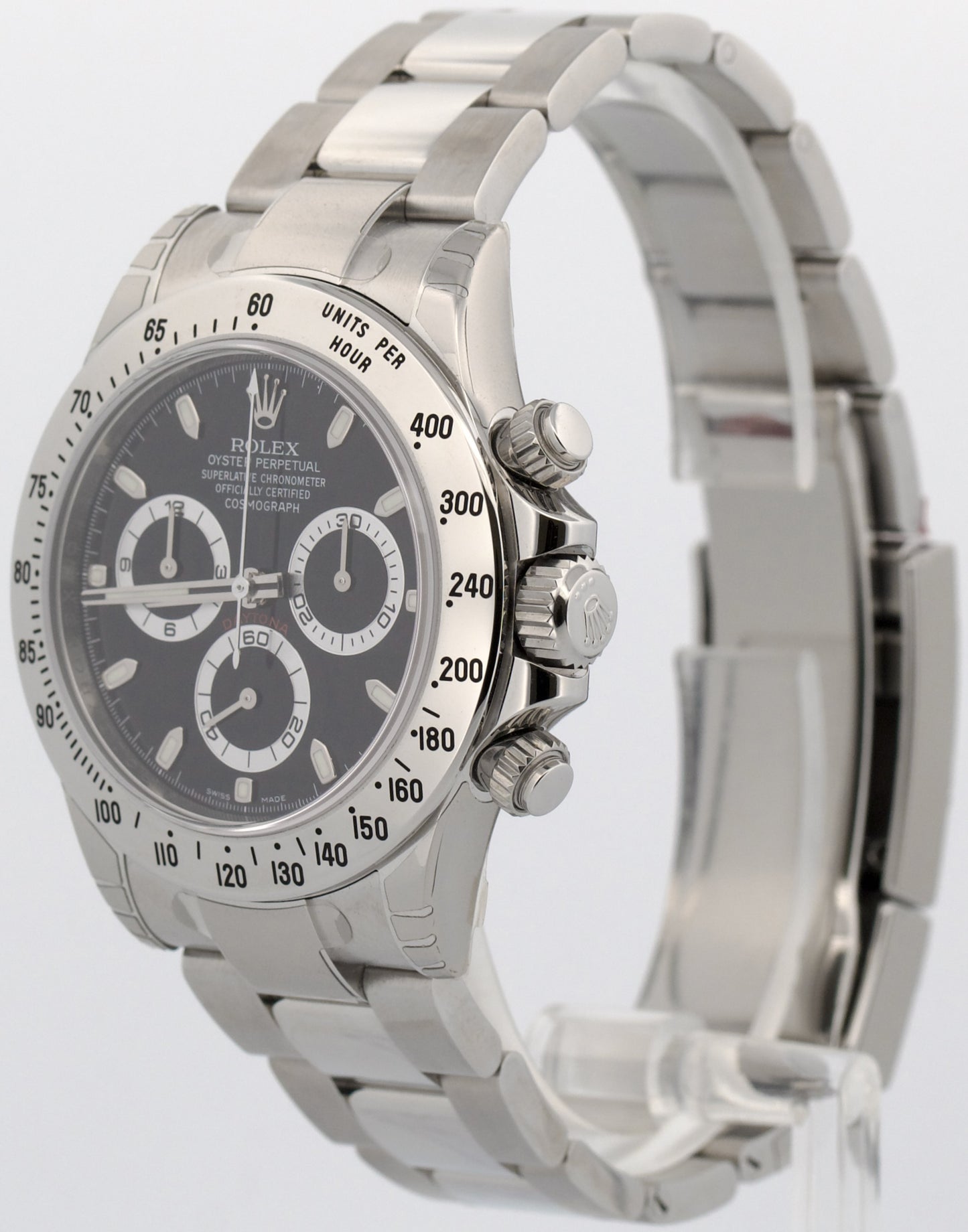NEW STICKERED PAPERS Rolex Daytona Cosmograph CHROMALIGHT Black NOS 116520 BOX