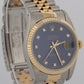 1989 PAPERS Rolex DateJust 36mm FACTORY BLUE DIAMOND Steel JUBILEE 18K 16233 BOX