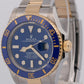 2024 PAPERS Rolex Submariner Date BLUE 41mm Ceramic 18K Gold Steel 126613 LB BOX
