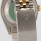 NOS 1993 PAPERS Rolex DateJust 36mm CHAMPAGNE TAPESTRY JUBILEE 18K 16233 BOX