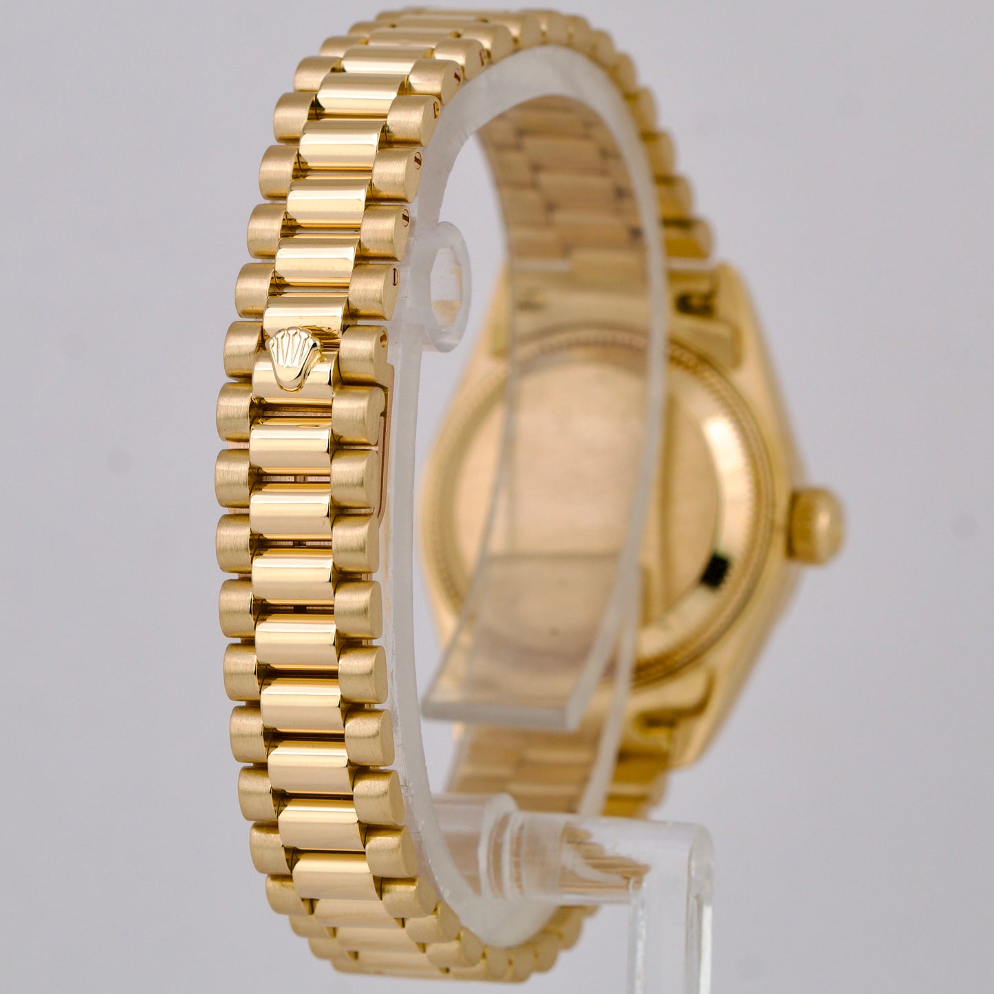 Ladies Rolex DateJust 79178 WHITE ROMAN 26mm 18K Gold President PAPERS Watch B+P