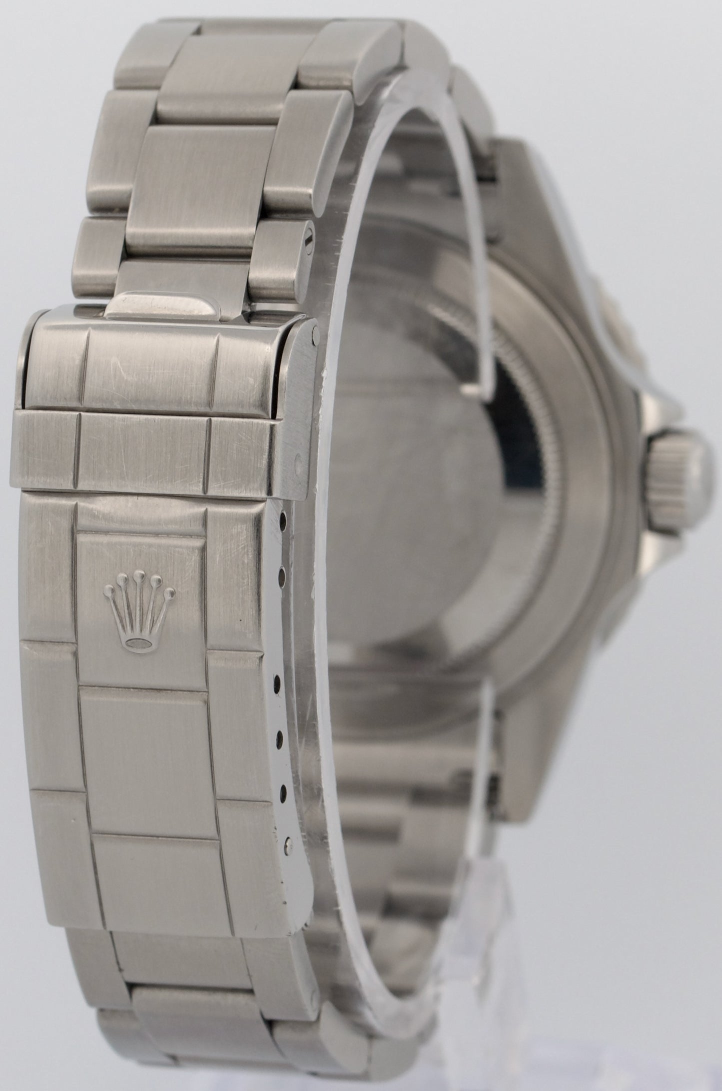 Rolex Submariner Date Black REHAUT Stainless Steel 40mm NO-HOLES Watch 16610