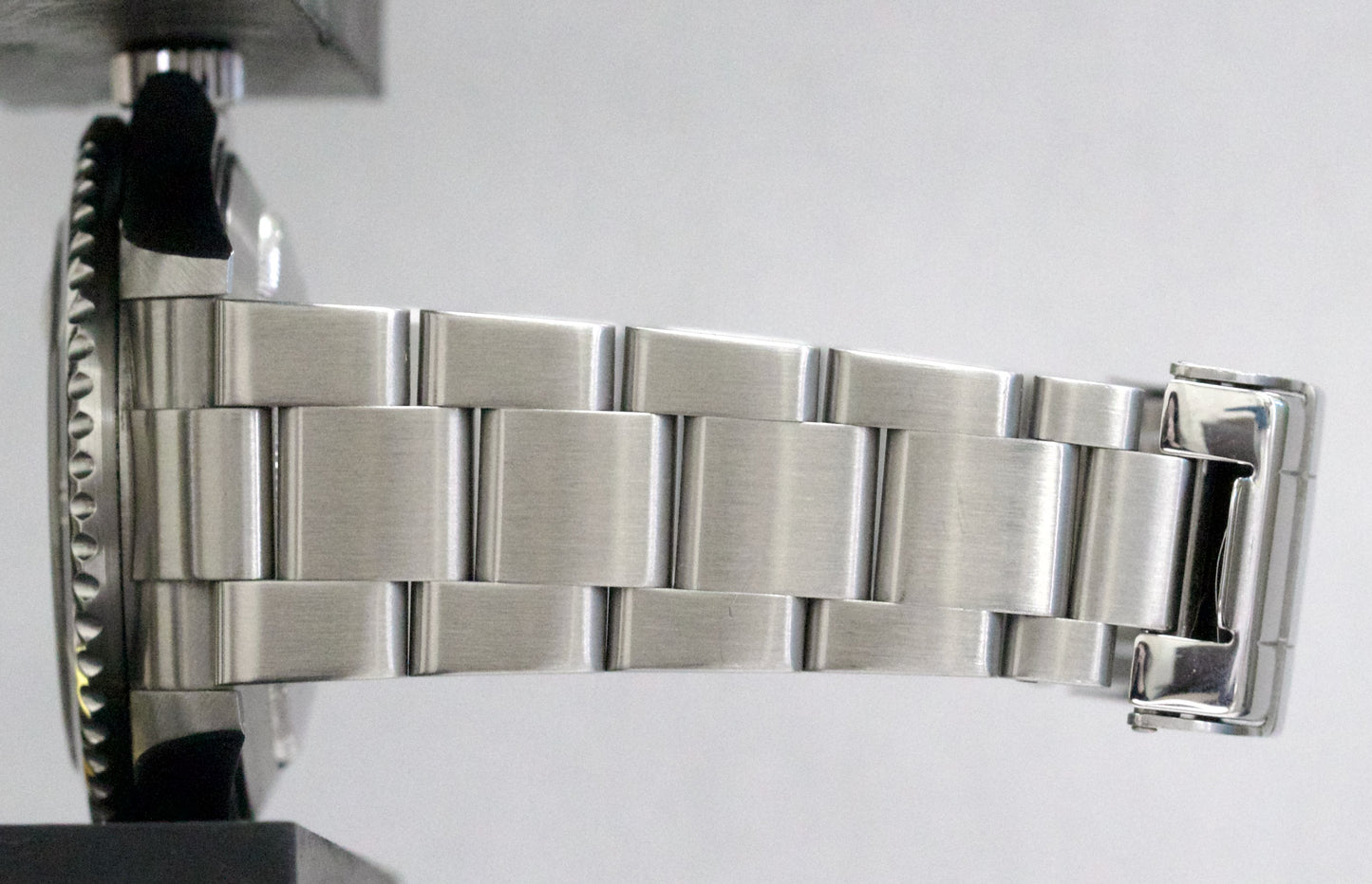Rolex Submariner Date Black REHAUT Stainless Steel 40mm NO-HOLES Watch 16610