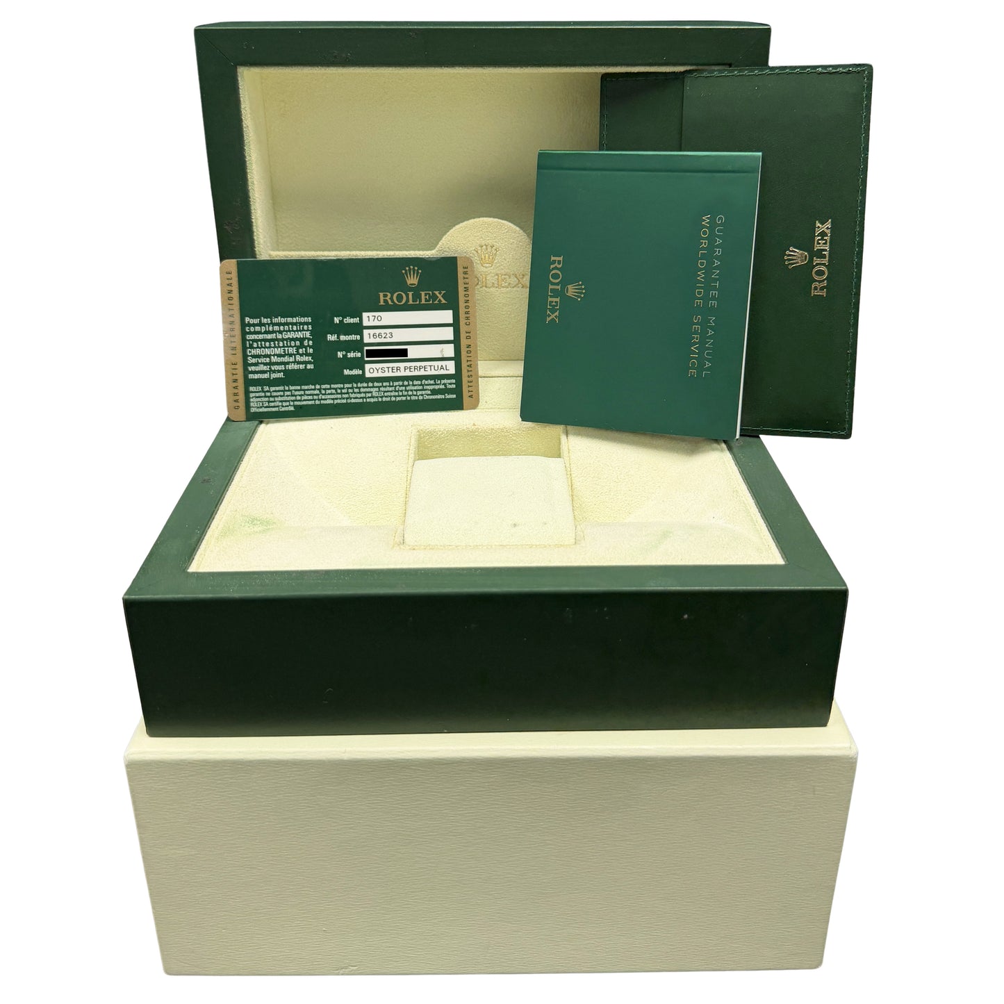2008 Rolex Yacht-Master 16623 Two-Tone 18k Gold Rehaut Champagne 40mm Box Papers