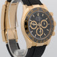 2024 PAPERS Rolex Daytona BLACK 18K Yellow Gold Oysterflex Rubber 126518 LN BOX