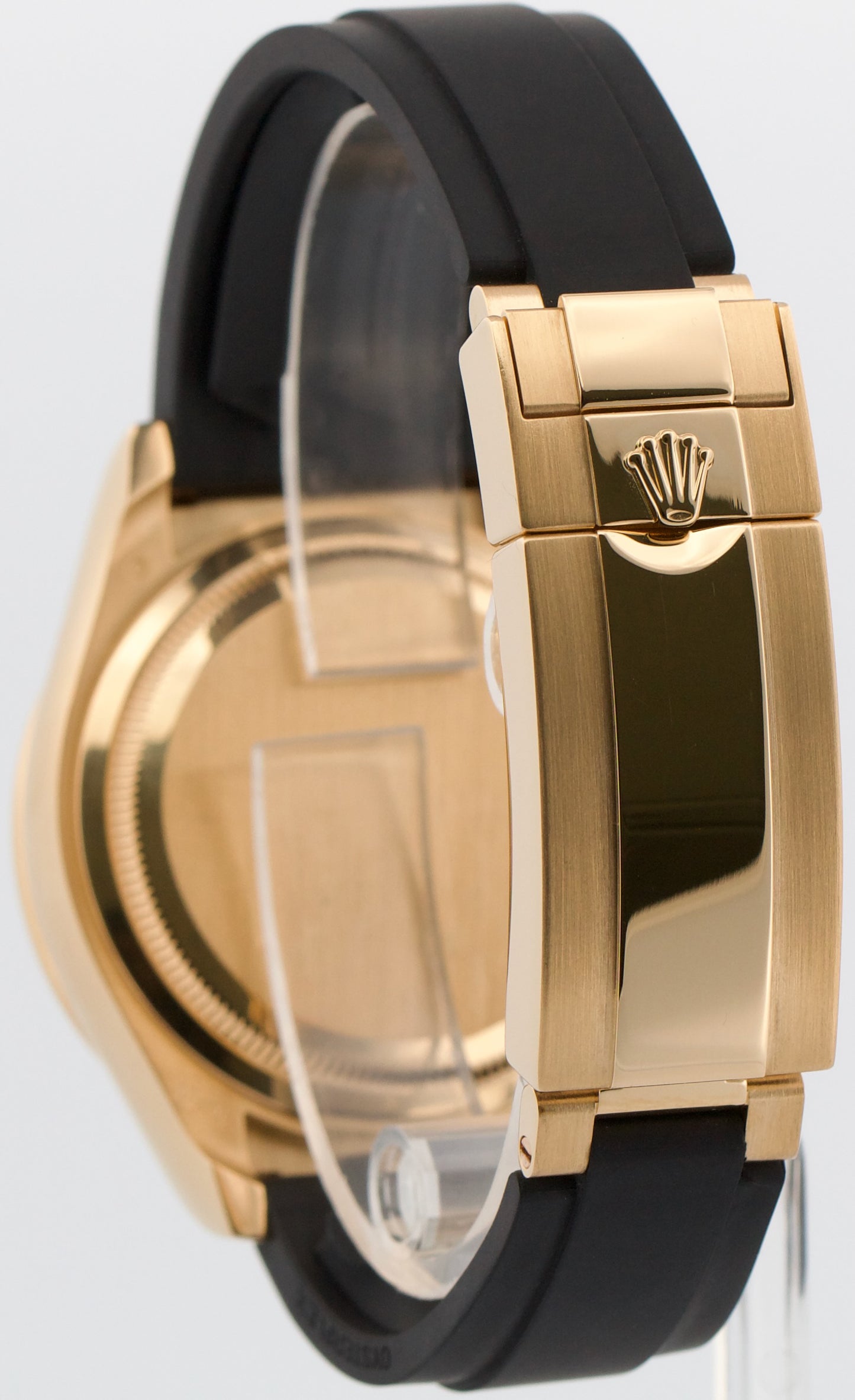 2024 PAPERS Rolex Daytona BLACK 18K Yellow Gold Oysterflex Rubber 126518 LN BOX