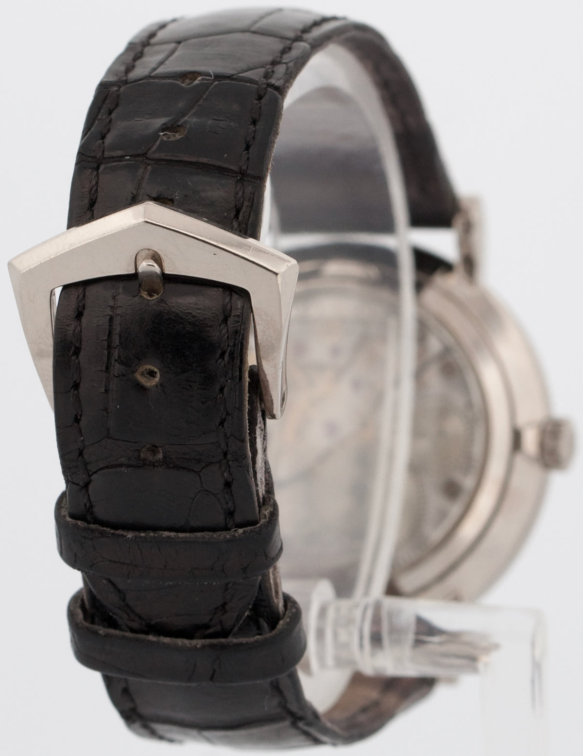 Patek Philippe Calatrava 5119G Hobnail 18K White Gold Roman Leather 36mm Watch