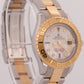 PAPERS Ladies Rolex Yacht-Master 29mm MOP DIAMOND 169623 18K Gold Steel BOX