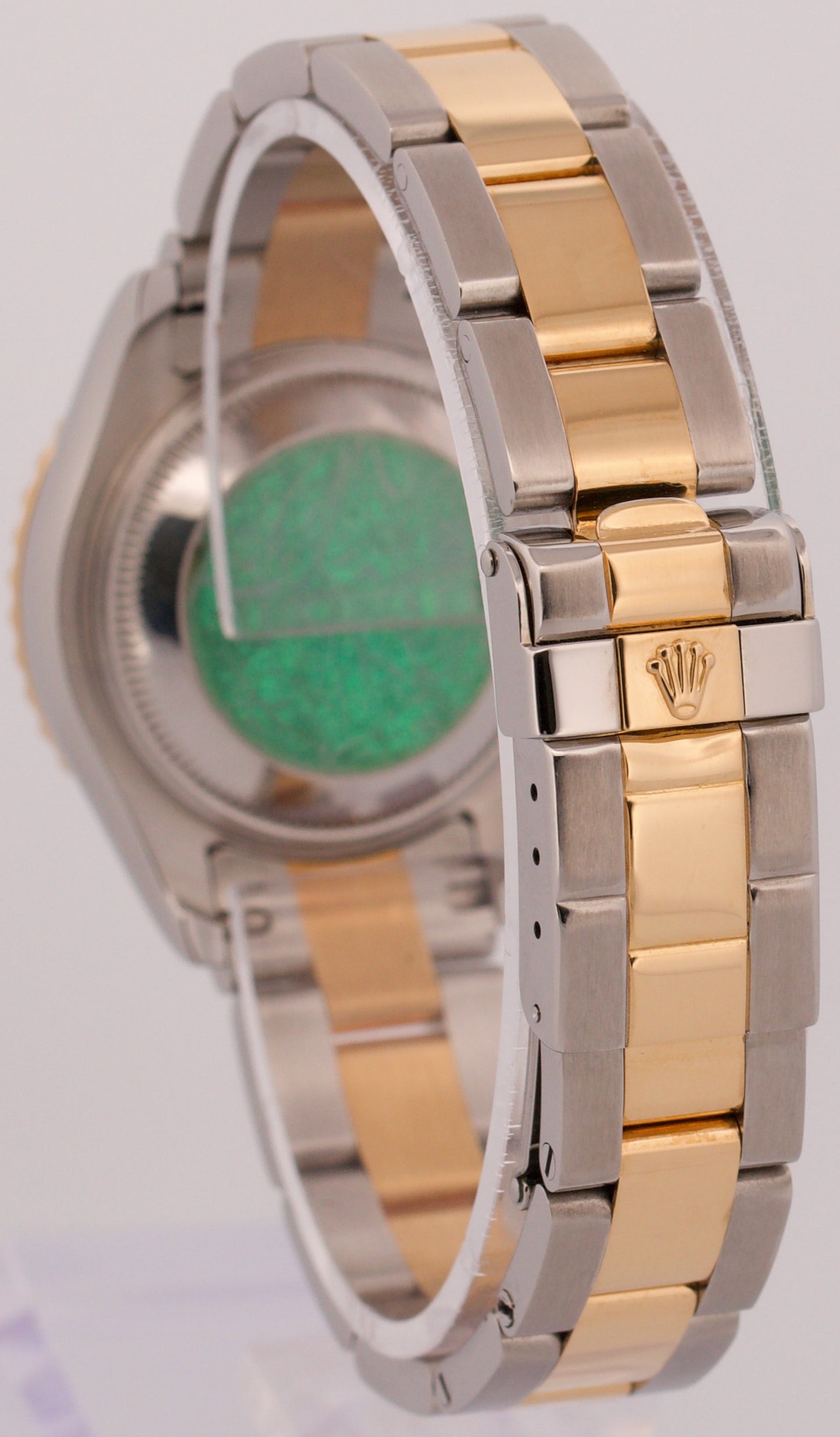 PAPERS Ladies Rolex Yacht-Master 29mm MOP DIAMOND 169623 18K Gold Steel BOX