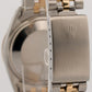 Rolex Oyster Perpetual Date CHAMPAGNE 14K Gold Engine-Turned JUBILEE 34mm 15053