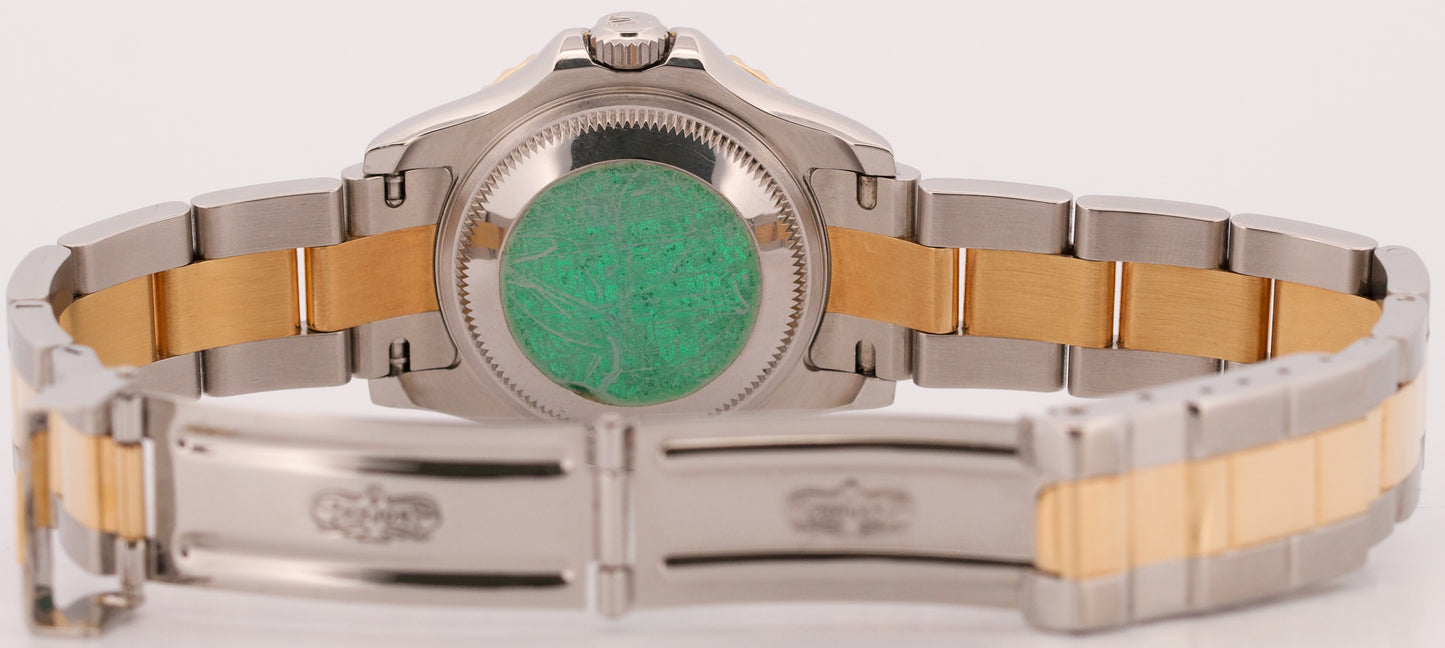 PAPERS Ladies Rolex Yacht-Master 29mm MOP DIAMOND 169623 18K Gold Steel BOX