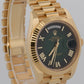 2025 Rolex Day-Date President 228238 18K Gold Green Ombre Roman 40mm Box Papers