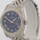 1990 Rolex DateJust 16234 36mm Blue Roman Diamond Steel Automatic Jubilee Watch
