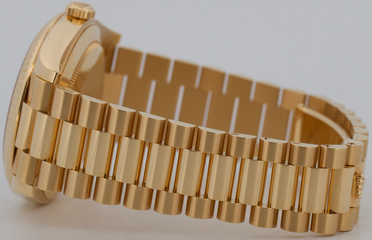 2025 Rolex Day-Date President 228238 18K Gold Green Ombre Roman 40mm Box Papers