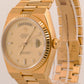 1983 Rolex OysterQuartz Day-Date FACTORY CHAMPAGNE DIAMOND 36mm 18K Gold 19018