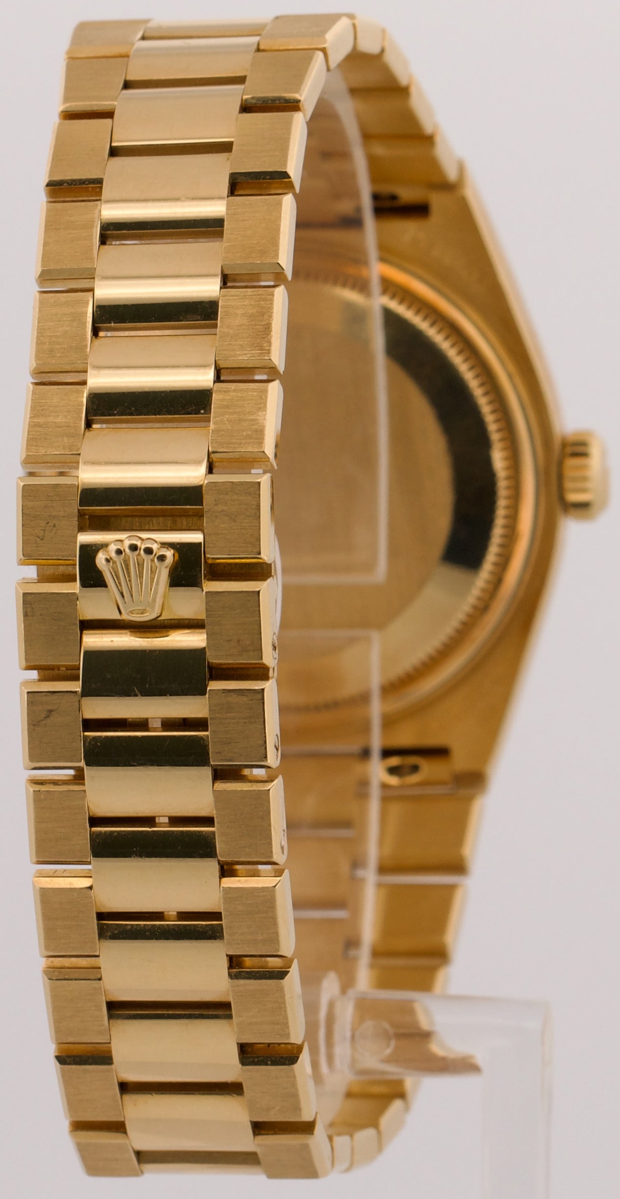 1983 Rolex OysterQuartz Day-Date FACTORY CHAMPAGNE DIAMOND 36mm 18K Gold 19018
