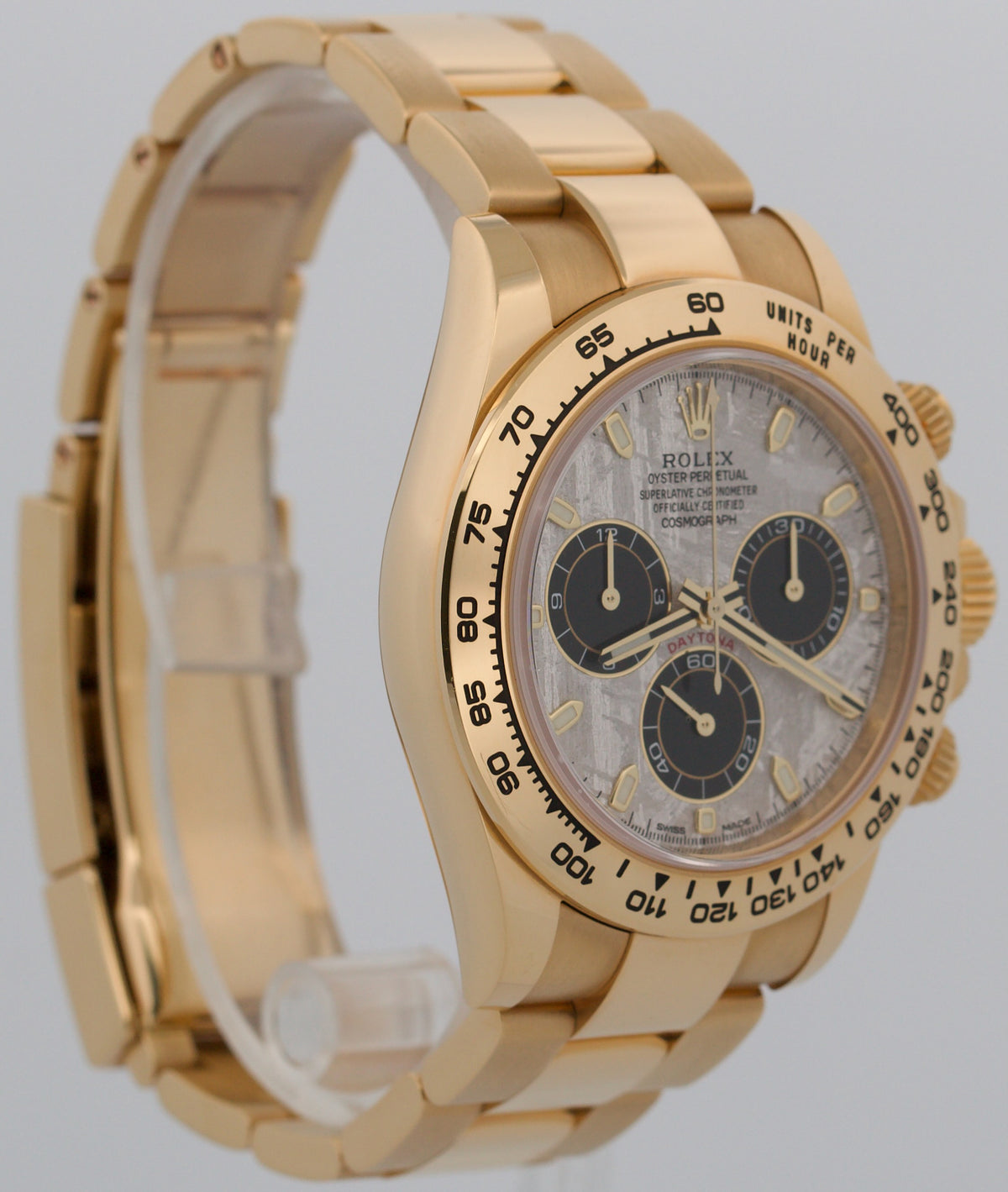 2021 Rolex Daytona 116508 Meteorite 40mm 18K Yellow Gold Watch Box Papers