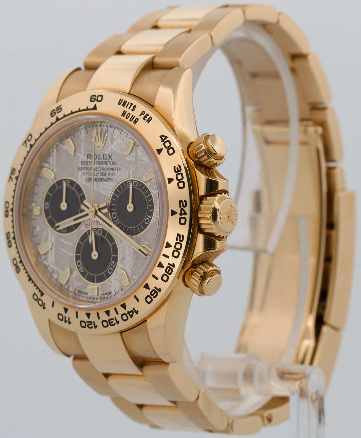 2021 Rolex Daytona 116508 Meteorite 40mm 18K Yellow Gold Watch Box Papers