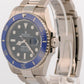 2023 PAPERS Rolex Submariner Date 41 BLUEBERRY 18K White Gold Blue 126619 LB BOX