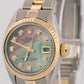 VINTAGE Ladies Rolex DateJust 26mm MOP DIAMOND 18K Gold Steel OYSTER Fluted 6917