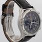 Breitling Aviator AB0119 B01 Chronograph Rhodium Leather Steel 43mm Box Papers